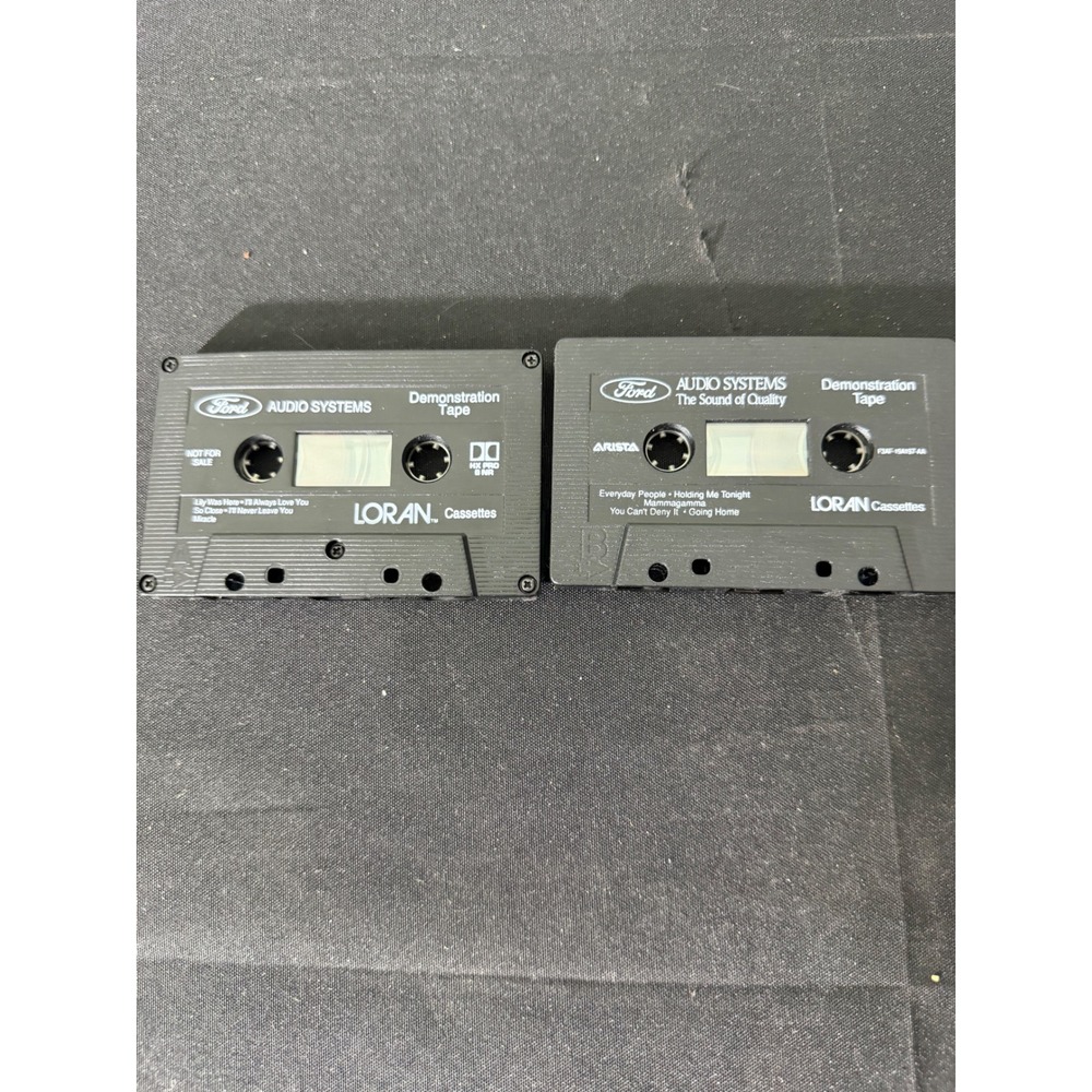 Ford Audio Systems‎ Loran Cassette Tape 2pk Black Excellent Demo F3AF-19A197-AA